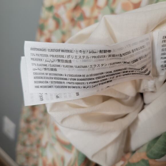 Abercrombie & Fitch Maxi Dress Women's Size‎ XL Knotted Tiered 100 Cotton Summer - Picture 10 of 11